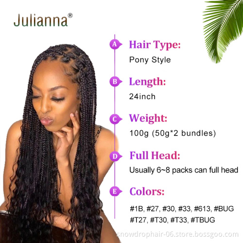 private label customized pony ghana 1b braiding hair wavy  crochet braids